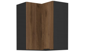 MONZA 60x60 GN-72 1F 90° Pakabinama Kampinė Spintelė juoda