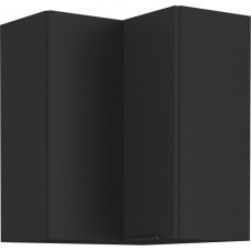 SIENA 60x60 GN-72 1F 90° Pakabinama Kampinė Spintelė juoda