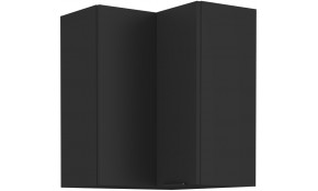 SIENA 60x60 GN-72 1F 90° Pakabinama Kampinė Spintelė juoda
