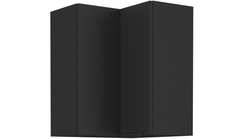 SIENA 60x60 GN-72 1F 90° Pakabinama Kampinė Spintelė juoda