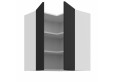 ARIA BL/WH 60x60 GN-72 2F 90° pakabinama kampinė spintelė
