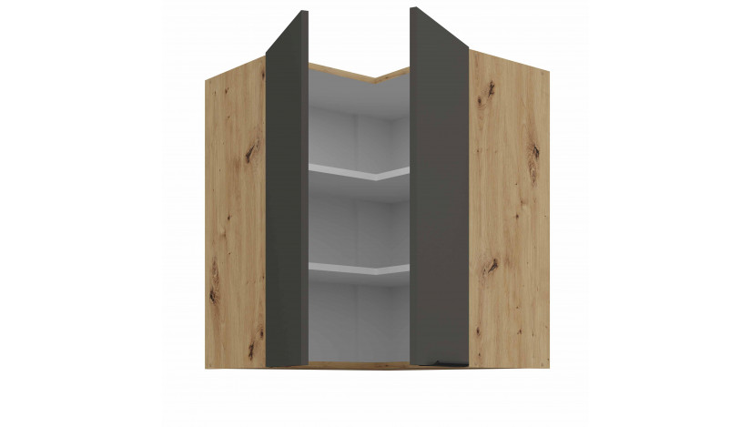 ARIA GR/AR 60x60 GN-72 2F 90° pakabinama kampinė spintelė