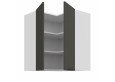 ARIA GR/WH 60x60 GN-72 2F 90° pakabinama kampinė spintelė