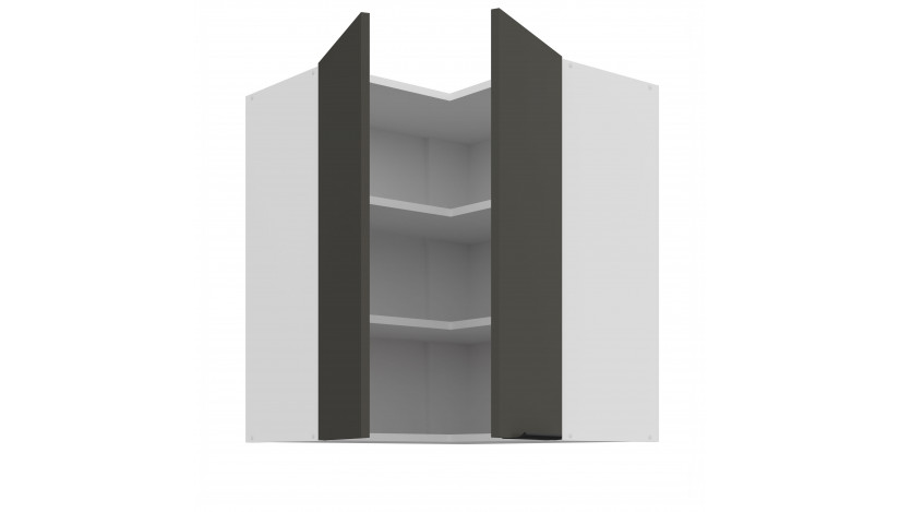 ARIA GR/WH 60x60 GN-72 2F 90° pakabinama kampinė spintelė