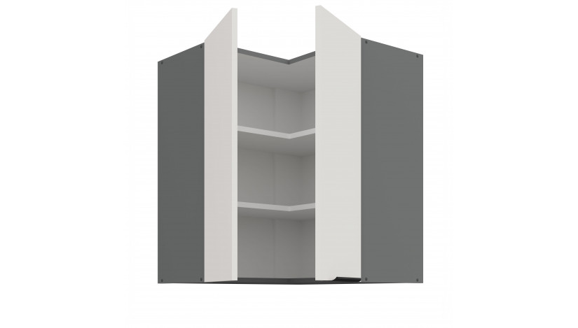 ARIA WH/ANT 60x60 GN-72 2F 90° pakabinama kampinė spintelė