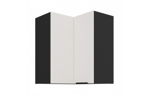 ARIA WH/BL 60x60 GN-72 2F 90° pakabinama kampinė spintelė