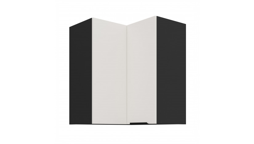 ARIA WH/BL 60x60 GN-72 2F 90° pakabinama kampinė spintelė