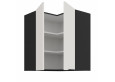 ARIA WH/BL 60x60 GN-72 2F 90° pakabinama kampinė spintelė