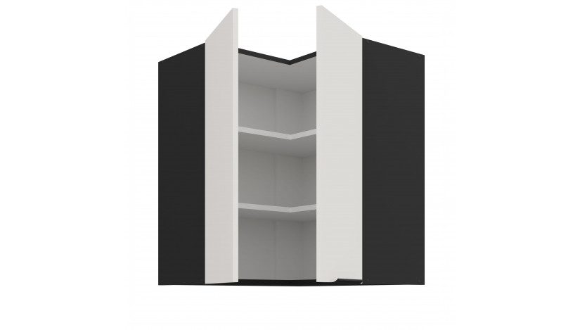 ARIA WH/BL 60x60 GN-72 2F 90° pakabinama kampinė spintelė