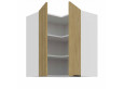 CREMONA WH 60x60 GN-72 2F 90° pakabinama kampinė spintelė