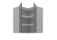 GREY 60x60 GN-72 2F (90°) pakabinama kampinė spintelė