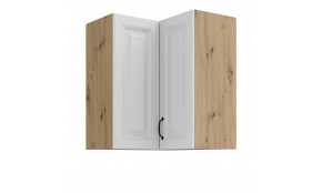 STILO 60x60 GN-72 2F (90°) artisan balta pakabinama kampinė spintelė