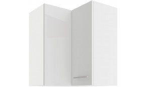 LARA 60x60 GN-72 2F 90° pakabinama kampinė spintelė balta