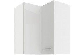 LARA 60x60 GN-72 2F 90° pakabinama kampinė spintelė balta