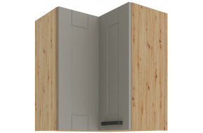 LUNA 60x60 GN-72 1F 90° Pakabinama Kampinė Spintelė Claygrey Artisan