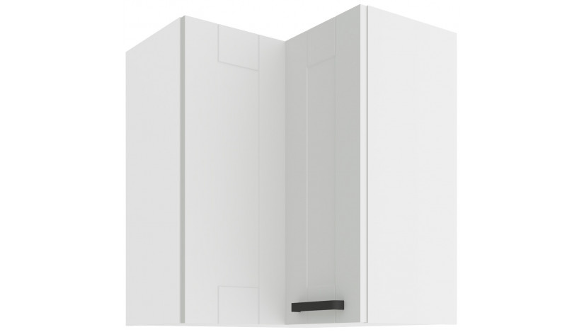 LUNA 60x60 GN-72 1F 90° Pakabinama Kampinė Spintelė balta balta