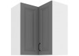 Stilo 60x60 GN-72 1F 90° Pakabinama Kampinė Spintelė Dustgrey balta