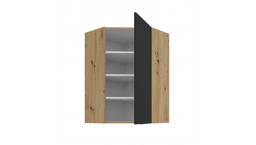 ARIA BL/AR 60x60 GN-90 1F 45° pakabinama kampinė spintelė