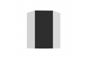 ARIA BL/WH 60x60 GN-90 1F 45° pakabinama kampinė spintelė