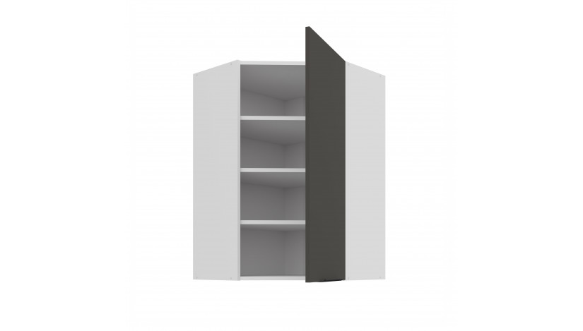 ARIA GR/WH 60x60 GN-90 1F 45° pakabinama kampinė spintelė