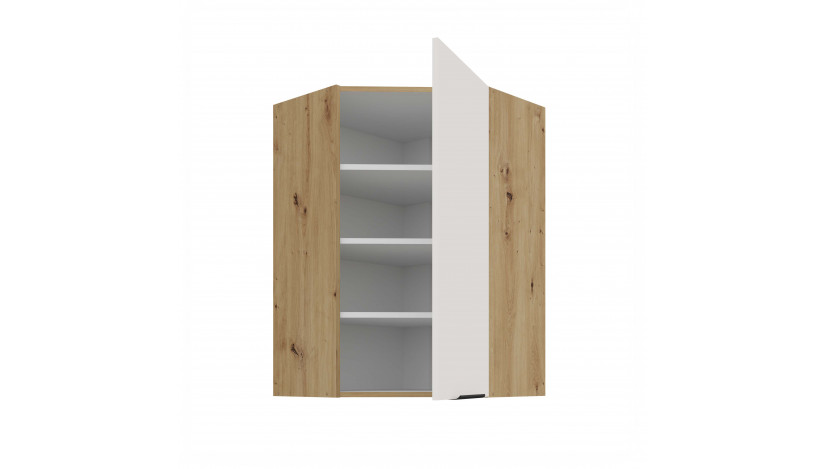 ARIA WH/AR 60x60 GN-90 1F 45° pakabinama kampinė spintelė