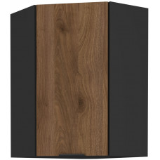 MONZA 60x60 GN-90 1F 45° Pakabinama Kampinė Spintelė juoda