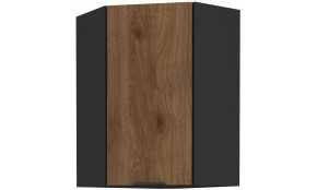 MONZA 60x60 GN-90 1F 45° Pakabinama Kampinė Spintelė juoda