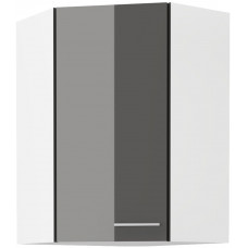 LARA 60x60 GN-90 1F 45° pakabinama kampinė spintelė grey