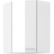 LARA 60x60 GN-90 1F 45° pakabinama kampinė spintelė balta