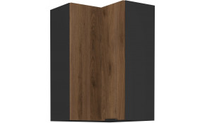 MONZA 60x60 GN-90 1F 90° Pakabinama Kampinė Spintelė juoda