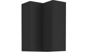 SIENA 60x60 GN-90 1F 90° Pakabinama Kampinė Spintelė juoda