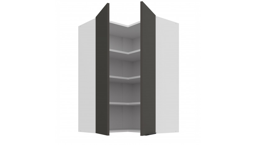 ARIA GR/WH 60x60 GN-90 2F 90° pakabinama kampinė spintelė