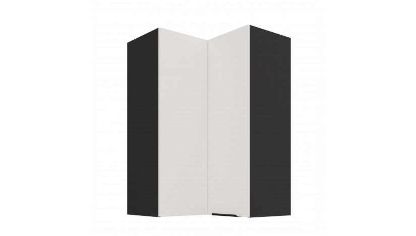 ARIA WH/BL 60x60 GN-90 2F 90° pakabinama kampinė spintelė