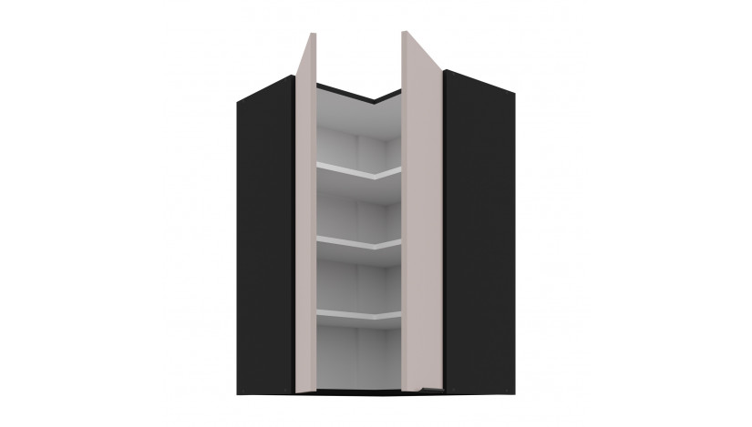 ARONA 60x60 GN-90 1F 90° Pakabinama Kampinė Spintelė juoda