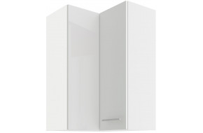 LARA 60x60 GN-90 2F 90° pakabinama kampinė spintelė balta