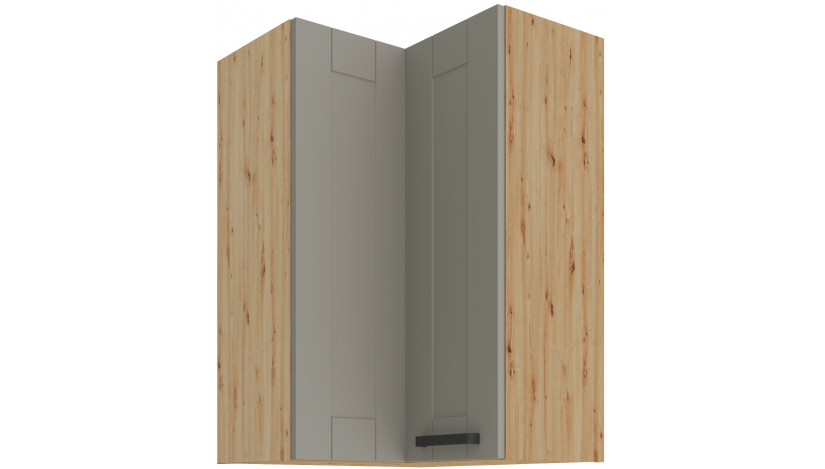 LUNA 60x60 GN-90 1F 90° Pakabinama Kampinė Spintelė Claygrey Artisan