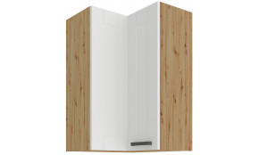 LUNA 60x60 GN-90 1F 90° Pakabinama Kampinė Spintelė Balta Artisan