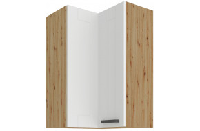 LUNA 60x60 GN-90 1F 90° Pakabinama Kampinė Spintelė Balta Artisan