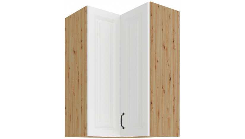 Stilo 60x60 GN-90 1F 90° Pakabinama Kampinė Spintelė Balta artisan