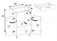 Smart SMA-6D pastatoma spintelė 80 cm