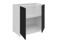 ARIA BL/WH 80 D 2F BB pastatoma spintelė