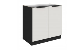 ARIA WH/BL 80 D 2F BB pastatoma spintelė