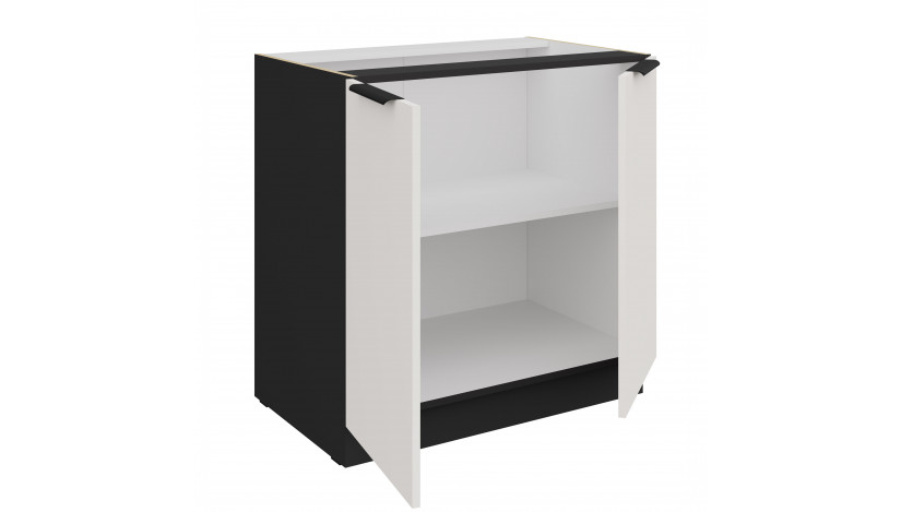 ARIA WH/BL 80 D 2F BB pastatoma spintelė