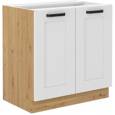 LUNA 80 D 2F BB pastatoma spintelė Balta Artisan