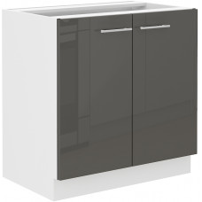 LARA 80 D 2F BB pastatoma spintelė grey