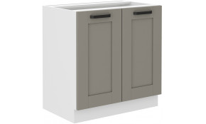 LUNA 80 D 2F BB pastatoma spintelė Claygrey Balta