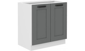 LUNA 80 D 2F BB pastatoma spintelė Dustgrey Balta