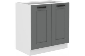 LUNA 80 D 2F BB pastatoma spintelė Dustgrey Balta