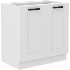 LUNA 80 D 2F BB pastatoma spintelė balta balta