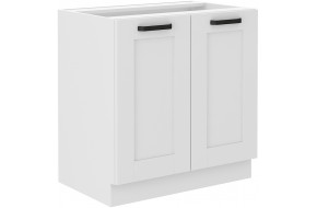 LUNA 80 D 2F BB pastatoma lentyna metalinė balta balta
